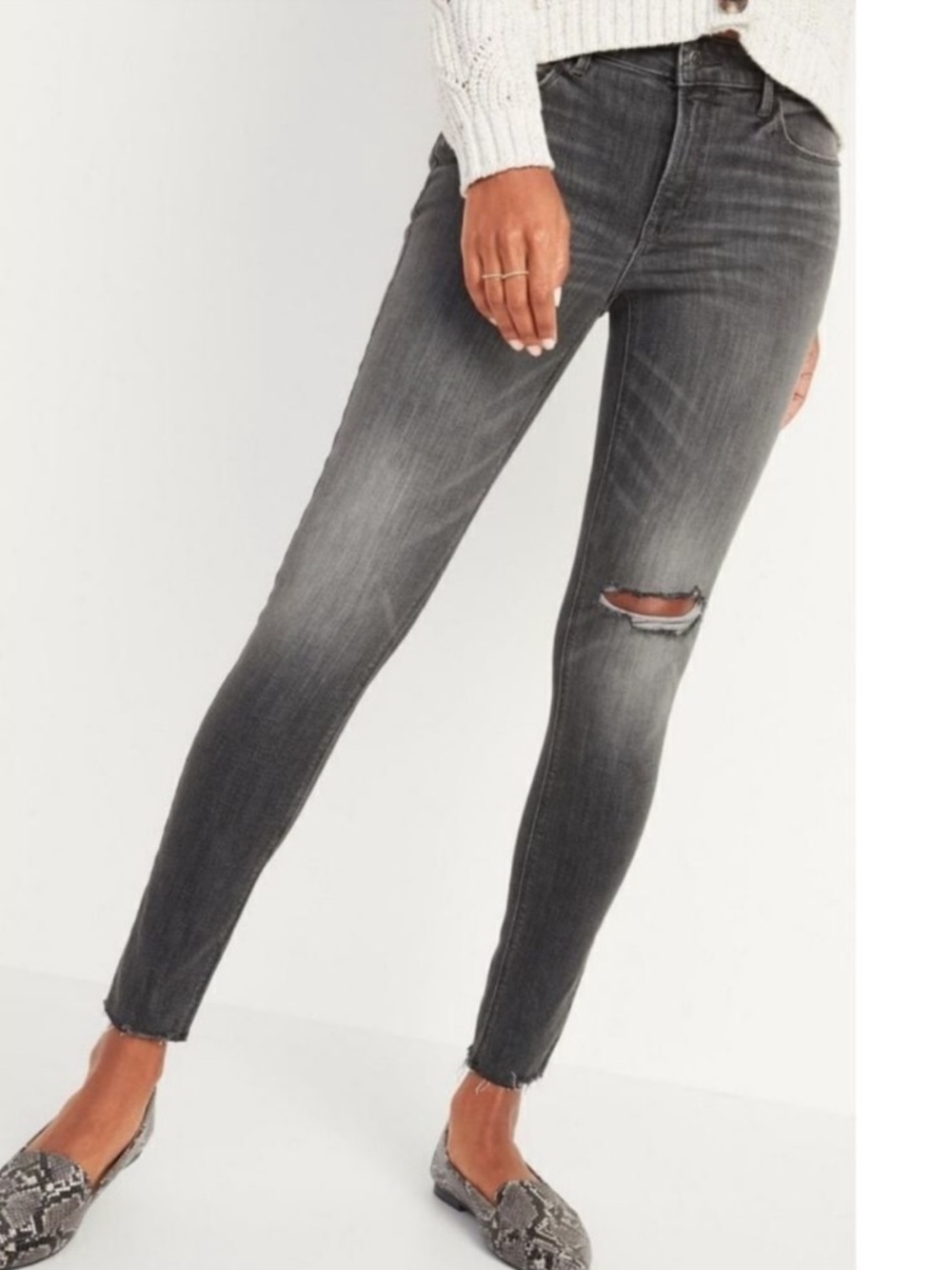 OLD NAVY Rock Star Super Skinny Gray Jeans 12P